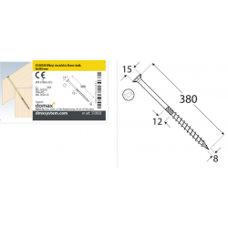 DMX 310838 - CS 08380 Wkręt ciesielski 8x380 - (50/op) 